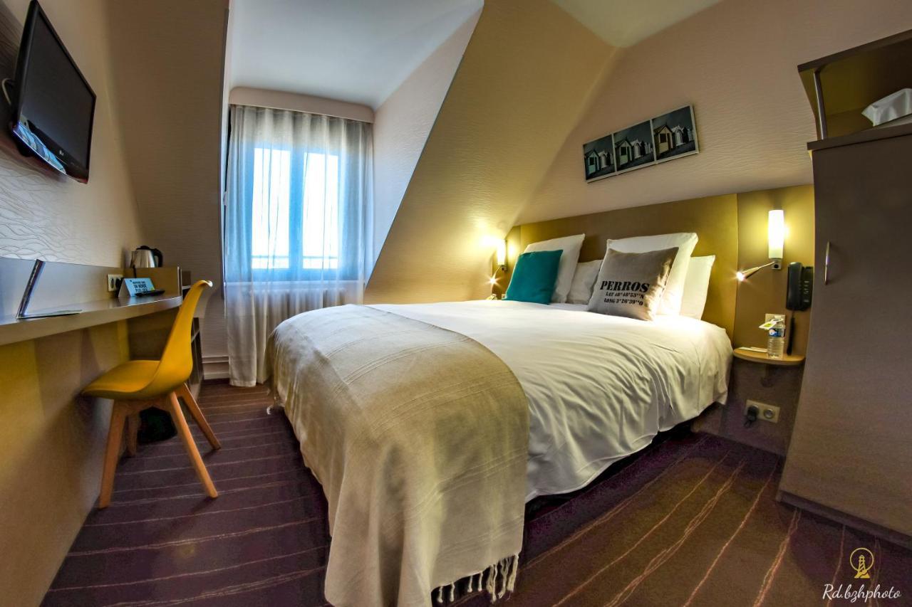 Logis Hotel Du Parc Perros-Guirec Exterior foto